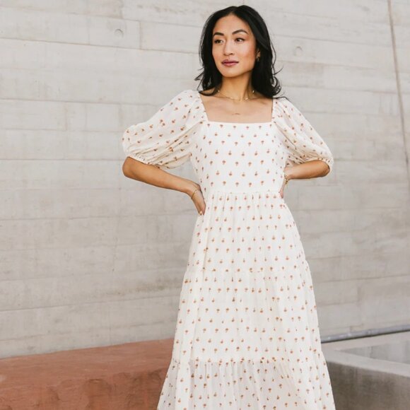 bohme Dresses & Skirts - Bohme Landrie Ditsy Floral Dress in Rust
